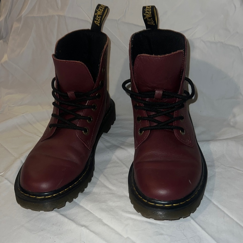 Lace up Docs in Black Cherry!